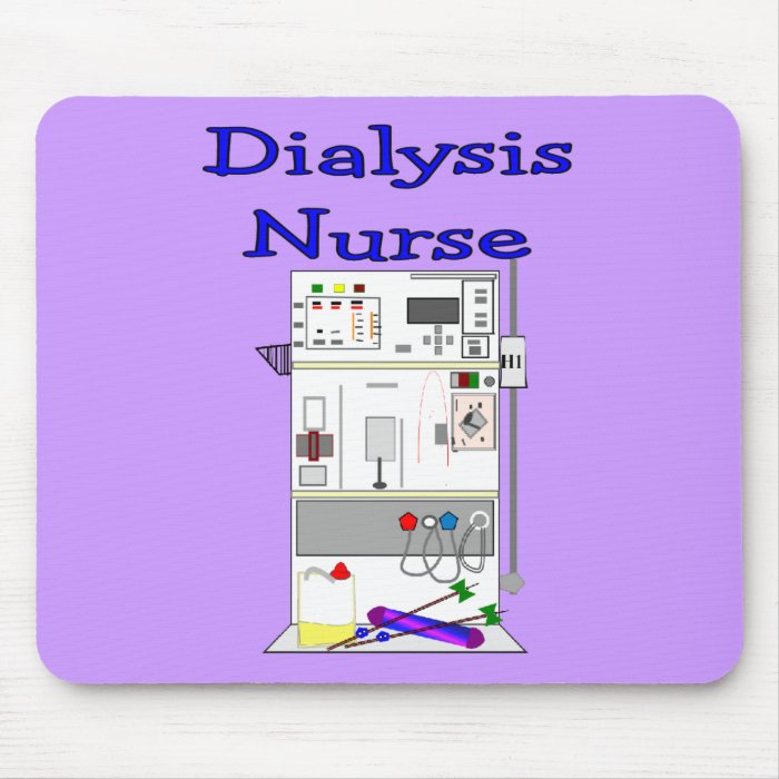 Dialysis Nurse Gifts Unique Machine Design Mouse Pads