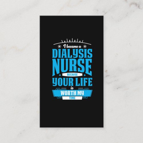 Dialysis Nurse Hero Kidney Nephrology Nursing Business Card