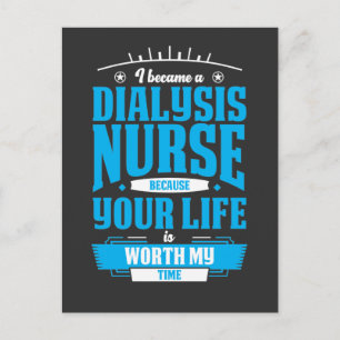 Dialysis Nurse Hero Kidney Nephrology Nursing Postcard