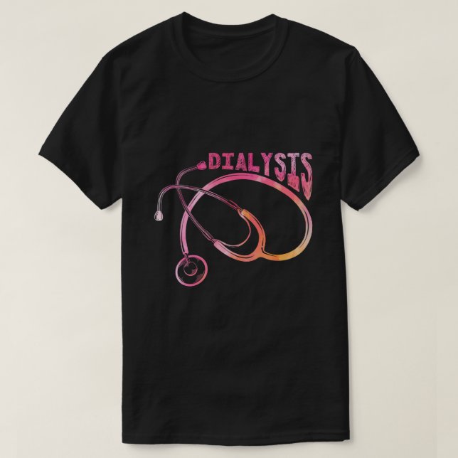 Dialysis Nurse Kidney Nephrologist T-Shirt (Design Front)