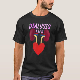 Dialysis Nurse Kidney Transplant Nephrology Flower T-Shirt
