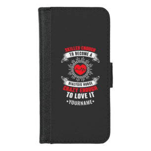 Dialysis Nurse Nephrology Gifts Idea iPhone 8/7 Wallet Case