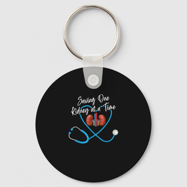Dialysis Nurse Nephrology Kidney Disease Failure N Keychain (Front)