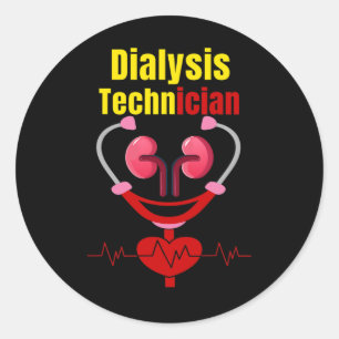Dialysis Nurse Nephrology Kidney Disease Nursing 2 Classic Round Sticker
