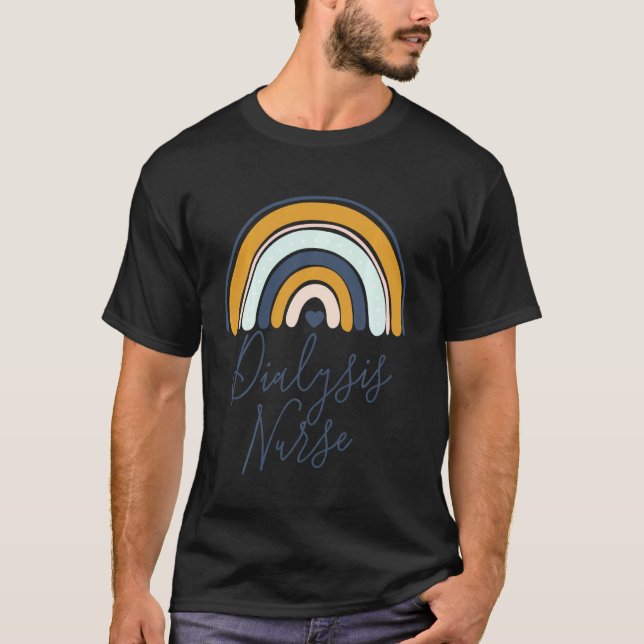 Dialysis Nurse Nursing Life Graduation Medical Squ T-Shirt (Front)
