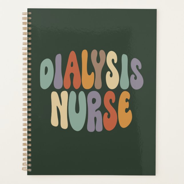 Dialysis Nurse Proud Career Profession Planner (Front)