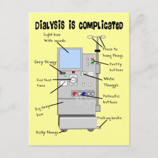 Dialysis Nurse/Tech Funny Gifts Postcard