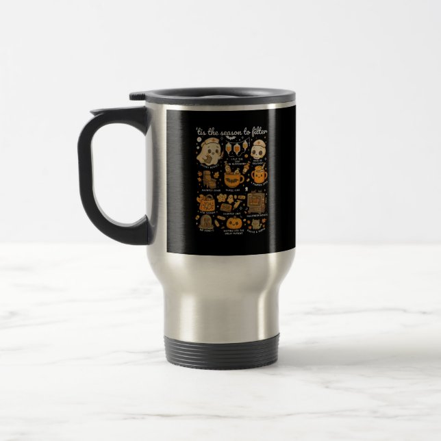 Dialysis Nurse Tis The Season To Halloween Travel Mug (Left)