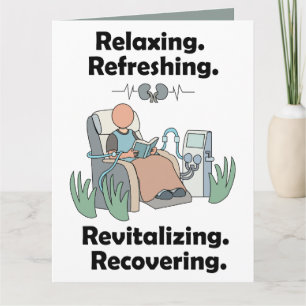 Dialysis Patient Revitalizing Recovery Party Card