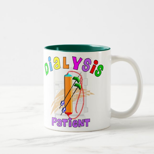 Dialysis Patient T-Shirts and Gifts Two-Tone Coffee Mug (Right)
