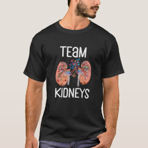 Dialysis Team Kidney Transplant Nurse Tech Pink Ki T-Shirt