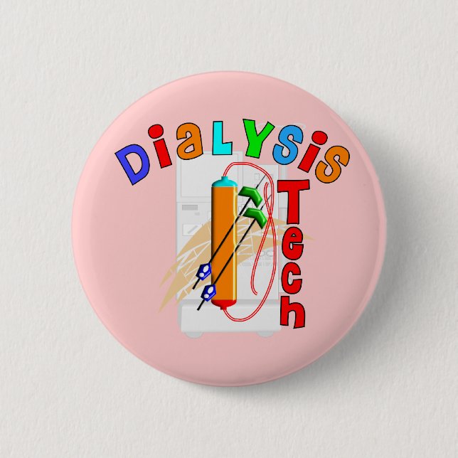 Dialysis Tech Gifts Button (Front)