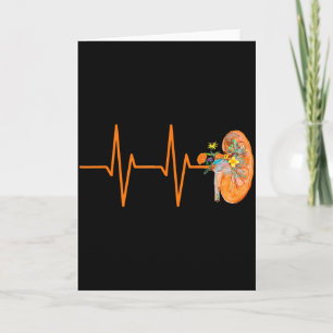 Dialysis Tech Nephrology Nurse Kidney Heartbeat Pu Card