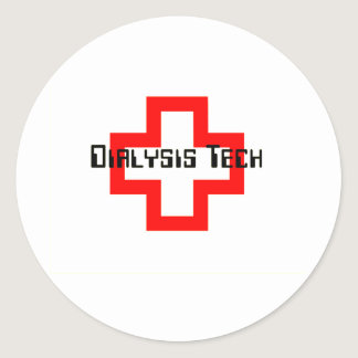 Dialysis Technician Classic Round Sticker