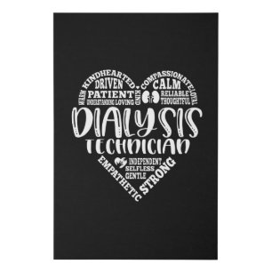 Dialysis Technician, Dialysis Tech Faux Canvas Print