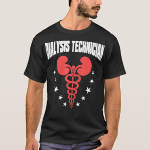 Dialysis Technician Heart Flags Nephrology Tech T-Shirt
