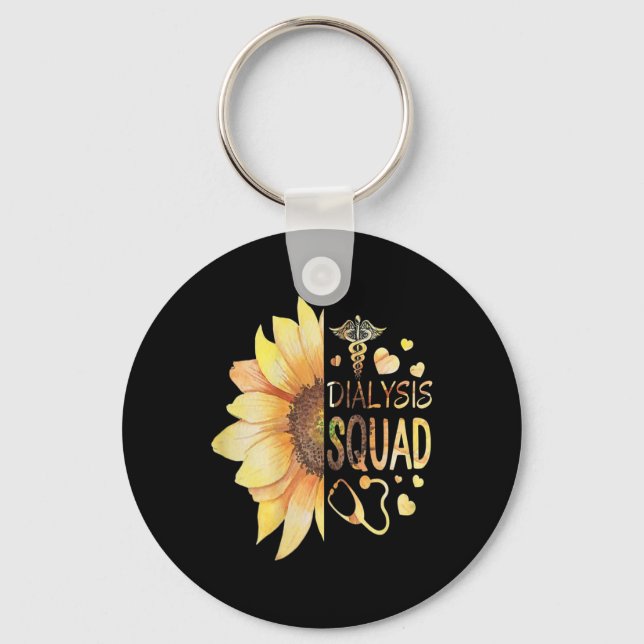 Dialysis Technician Nephrology Kidney Nurse  Keychain (Front)