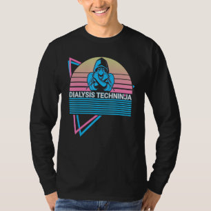Dialysis Technician Retro Dialysis Techninja T-Shirt