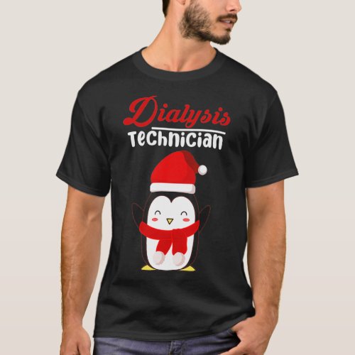 Dialysis Technician Transfusion Christmas Tech T_Shirt