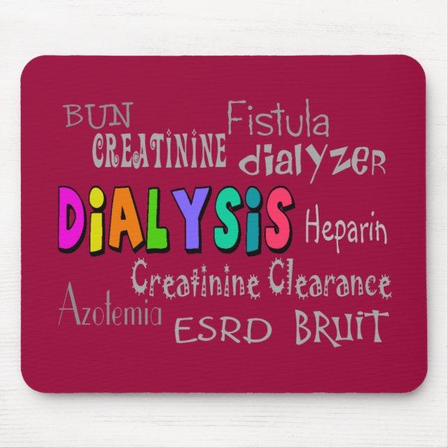 Dialysis Terminology Gifts Mouse Pad (Front)