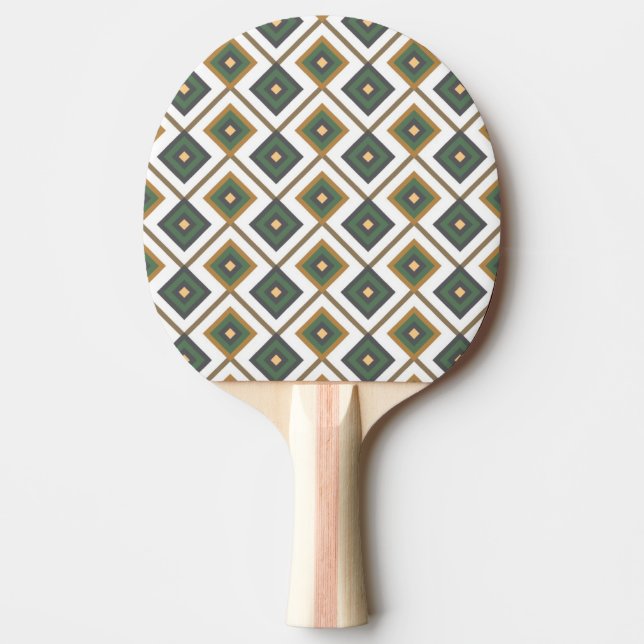 Diamante in green Ping-Pong paddle (Front)