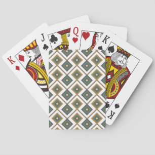 Diamante in green poker cards