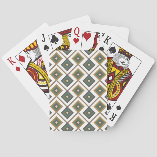 Diamante in green poker cards (Back)
