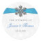 Diamante Snowflake & Blue Ribbon Winter Wedding