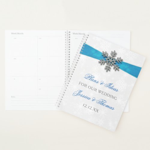 Diamante Snowflake  Blue Ribbon Winter Wedding Planner