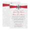 Diamante Snowflake & Red Ribbon Winter Wedding