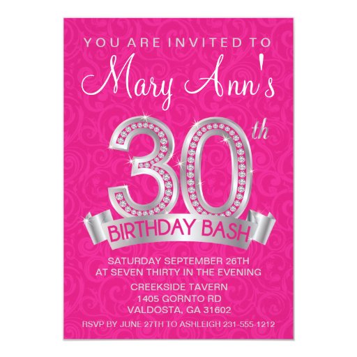 Zazzle 30Th Birthday Invitations 6