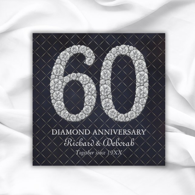 Diamond 60th Wedding Anniversary Greeting Card (Diamond 60th Wedding Anniversary Greeting Card
)