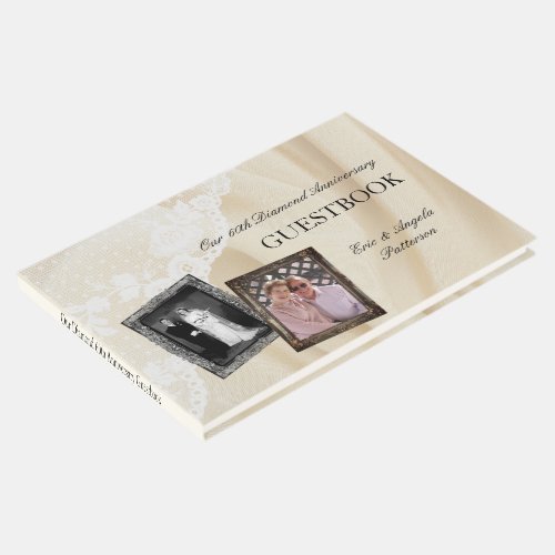 Diamond 60th Wedding Anniversary Guest Book