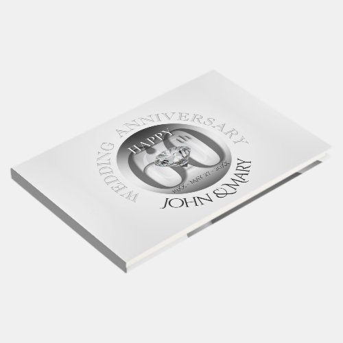 Diamond 60th Wedding Anniversary Guest Book