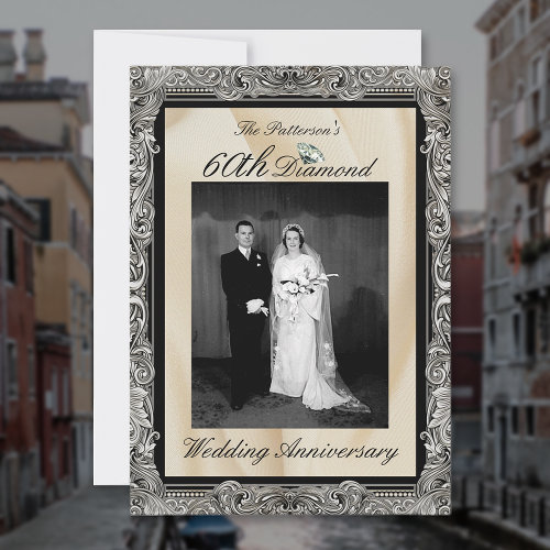 Diamond 60th Wedding Anniversary Photo
