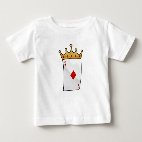 Diamond Ace with King Crown Baby T_Shirt