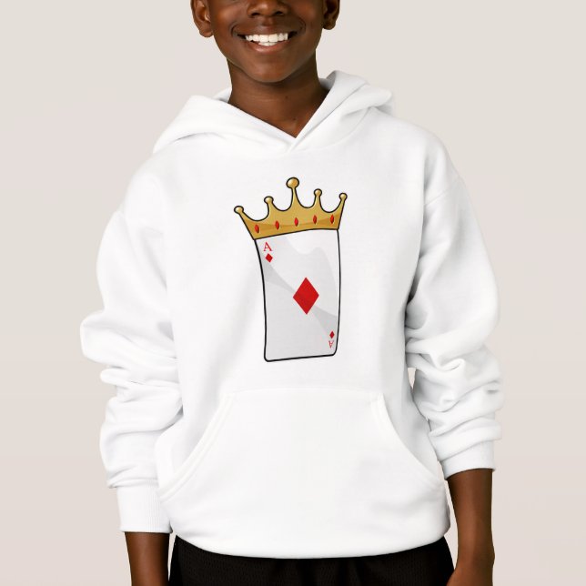 Diamond Ace with King Crown Hoodie (Front)