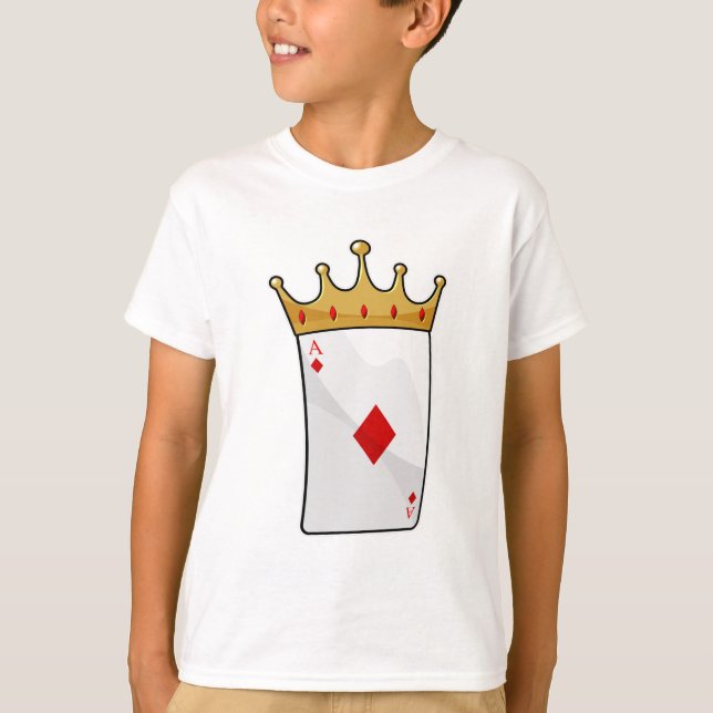 Diamond Ace with King Crown T-Shirt (Front)