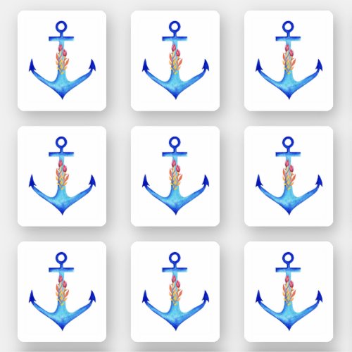 Diamond Anchor Fabulous Ocean Wedding Sticker
