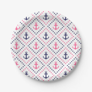 Diamond Anchor NP Paper Plates
