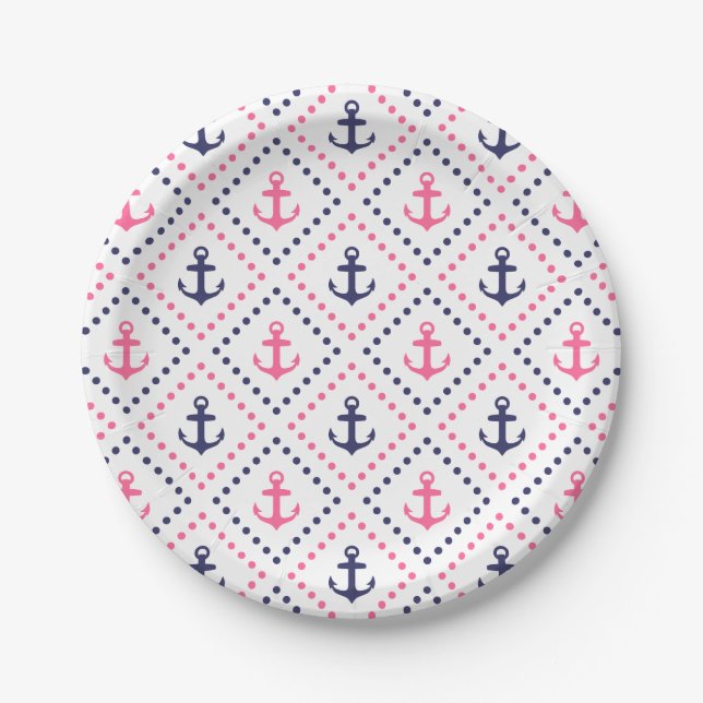 Diamond Anchor NP Paper Plates (Front)