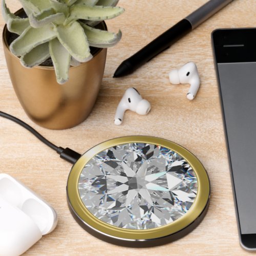 Diamond and Gold Wireless Charger