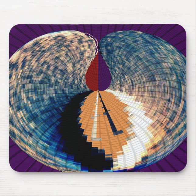 Diamond and Pyramid Petal Pattern V6 Mouse Pad (Front)