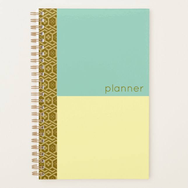 Diamond and Tortoise Pattern Planner (Front)