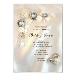 Diamonds And Pearls Wedding Invitations 5