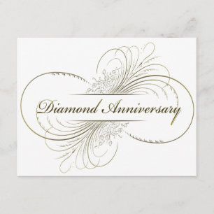 Diamond anniversary invitation