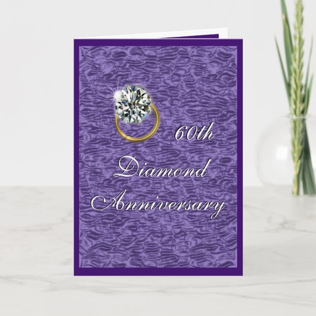 Diamond Anniversary Invitation- customize Invitation (Front)