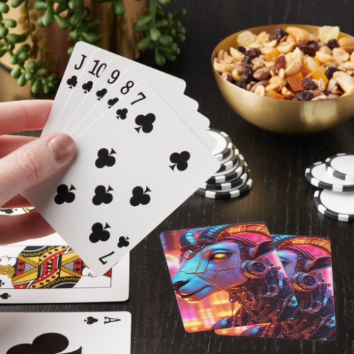 Diamond Aries in April Playing Cards