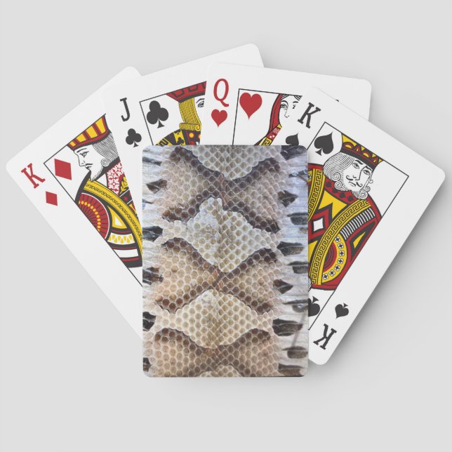 Diamond Back Rattlesnake Poker Cards (Back)