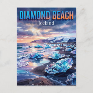 Diamond Beach (Breiðamerkursandur) Iceland Postcard
